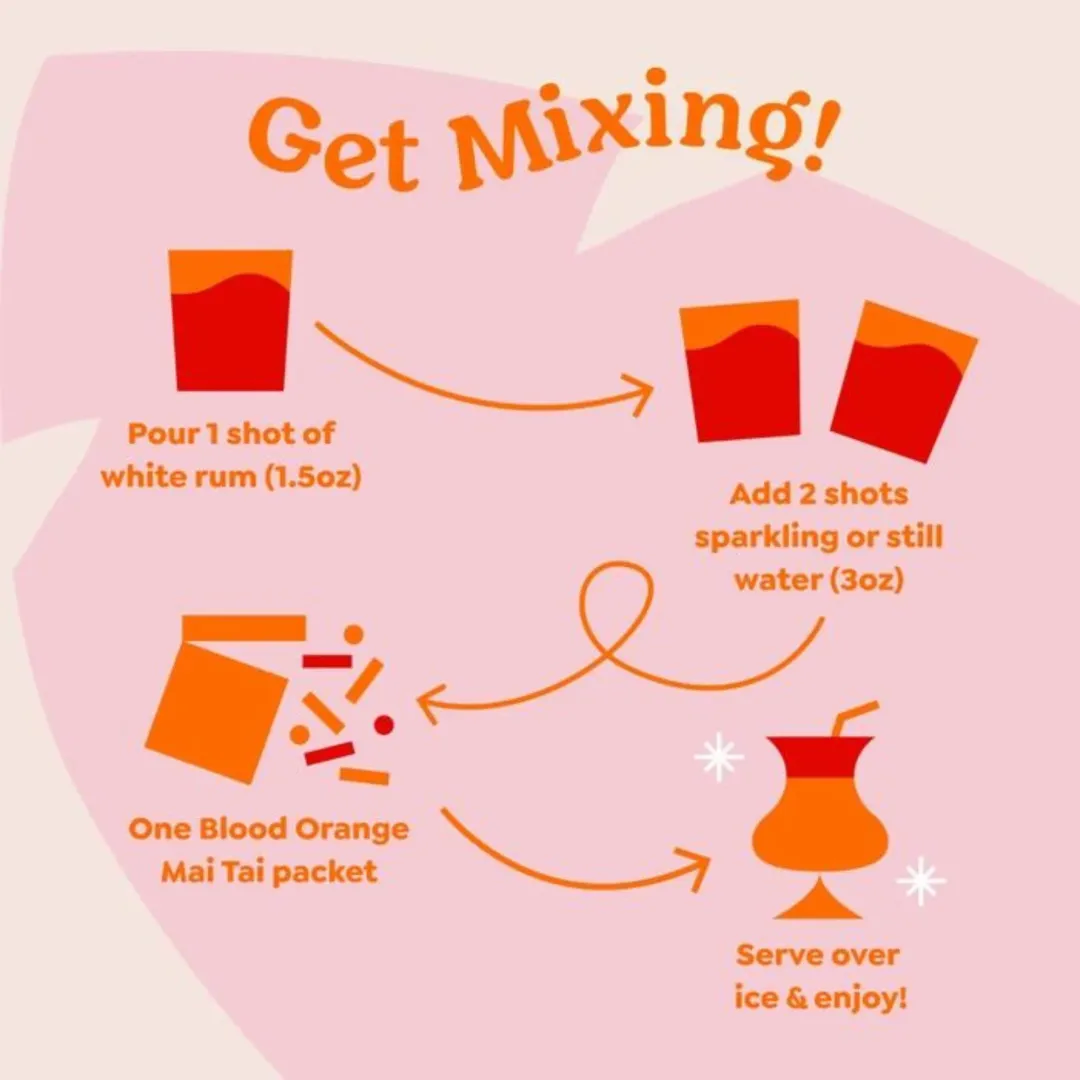 Blood Orange Mai Tai Mixer - Single Packets / Caddy Refills