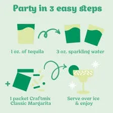 Classic Margarita Cocktail Mixer - 12 Servings Multipack