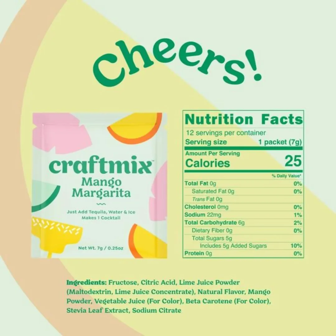 Mango Margarita Mixer - Single Packets / Caddy Refills