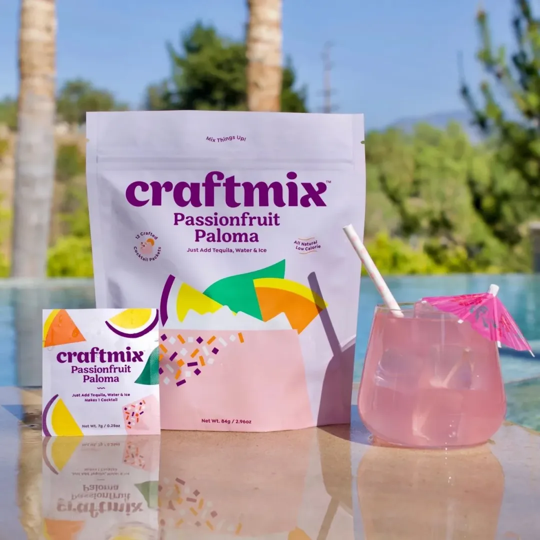 Passionfruit Paloma Cocktail / Mocktail Mixer - 24ct Caddy