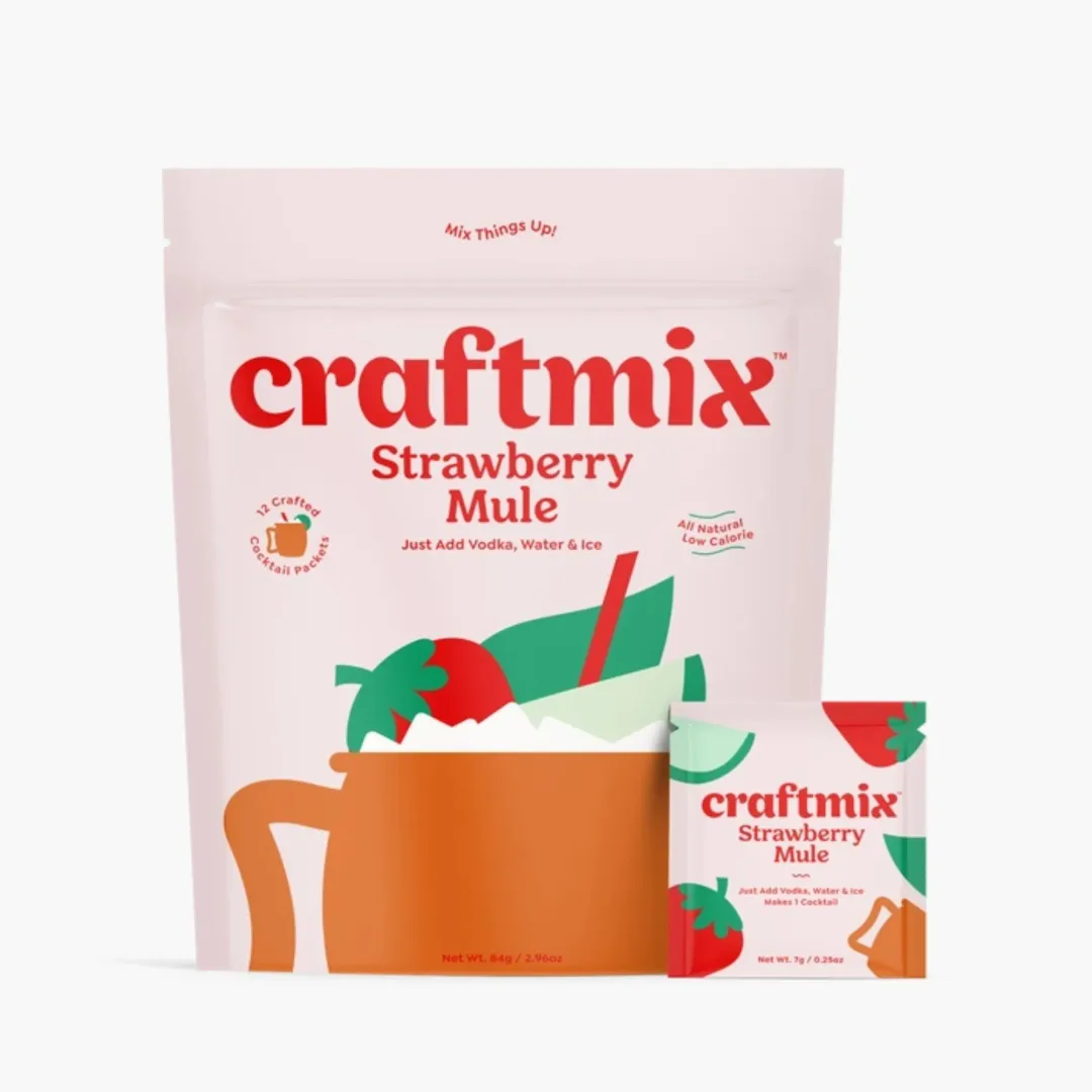 Strawberry Mule Cocktail Mixer - 12 Servings Multipack