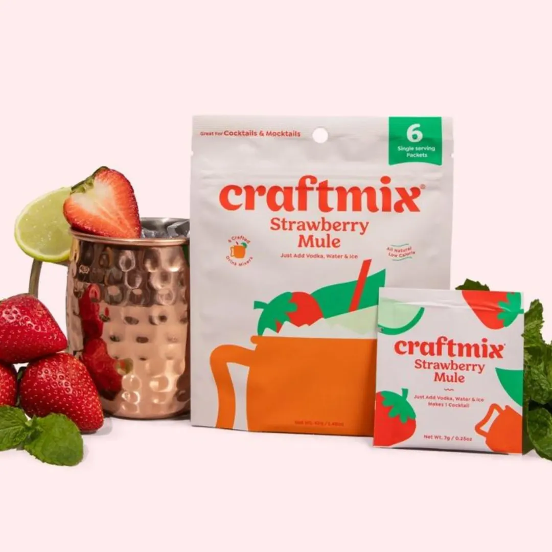 Strawberry Mule Cocktail Mixer - 6 Servings Multipack