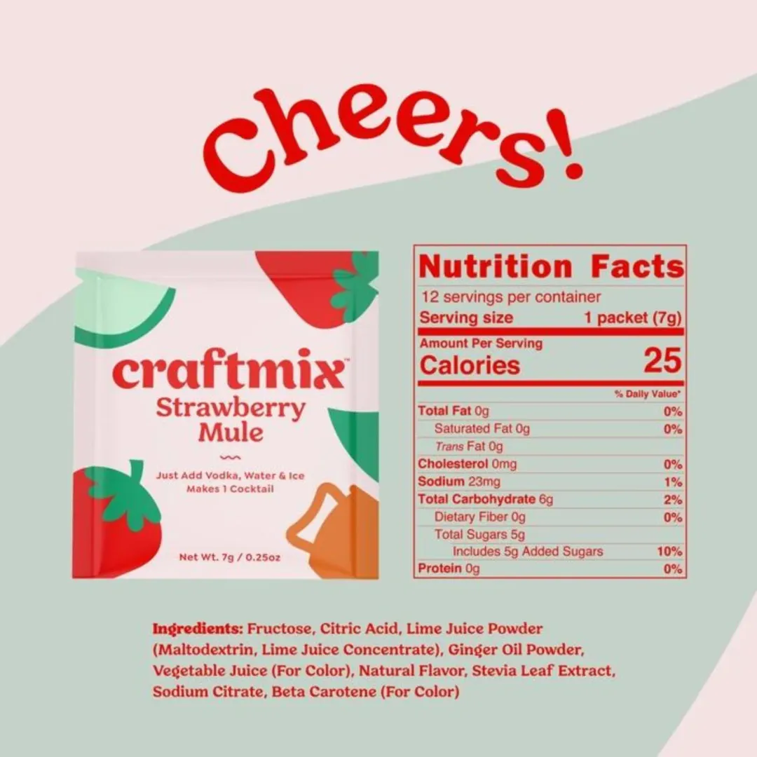 Strawberry Mule Mixer - Single Packets / Caddy Refills