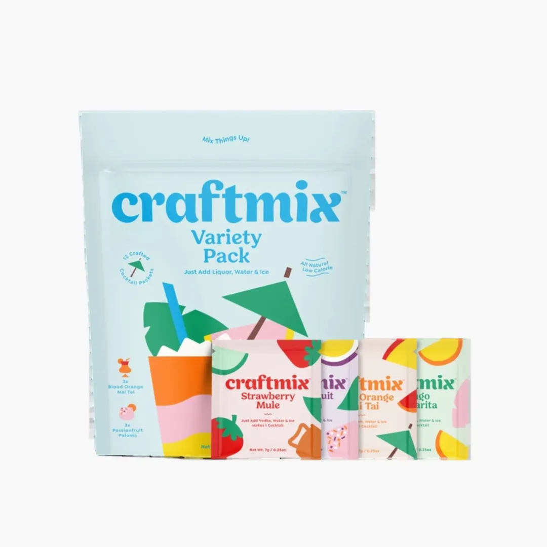 Variety Pack Cocktail Mixers - 12 Servings Multipack