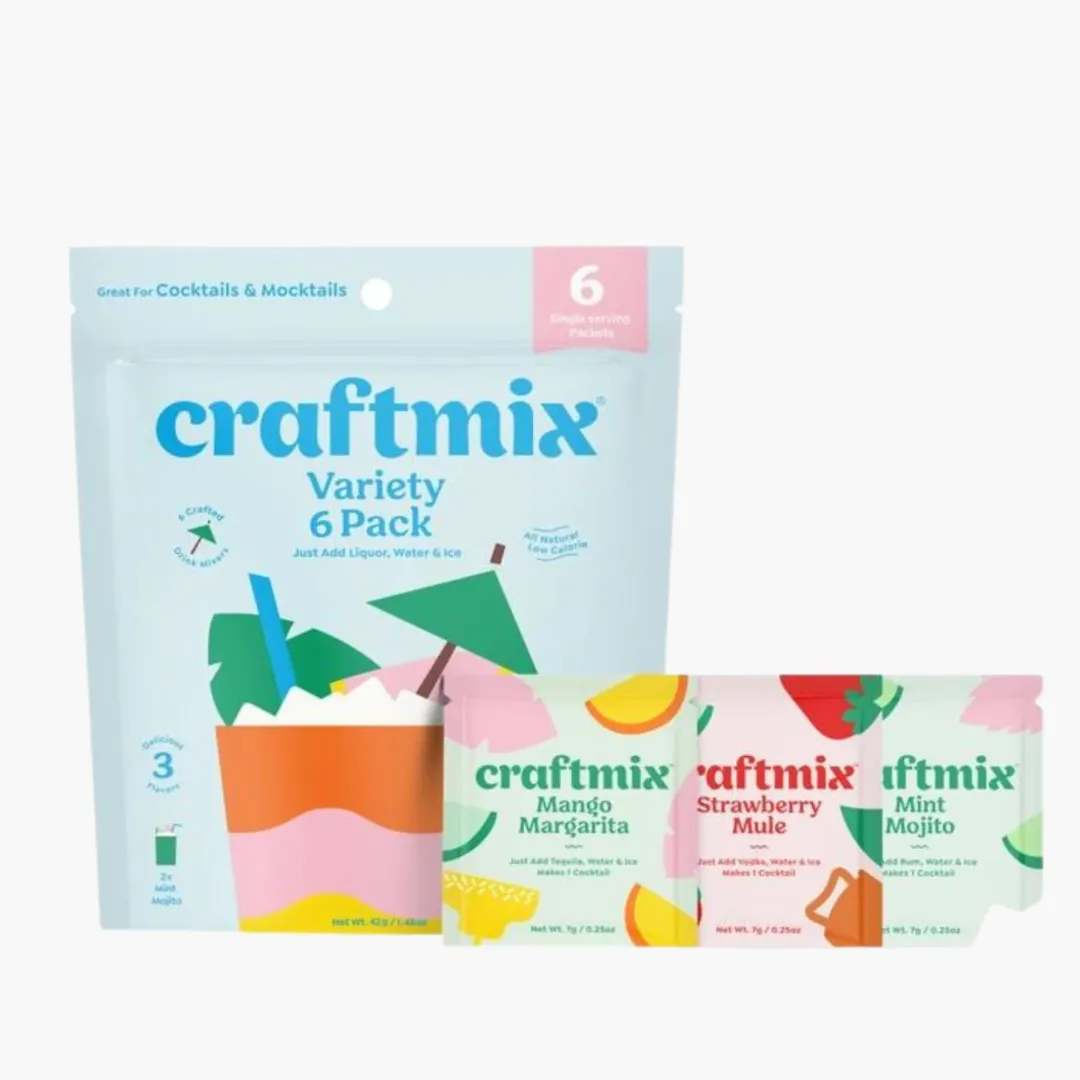 Variety Pack Cocktail Mixers - 6 Servings Multipack