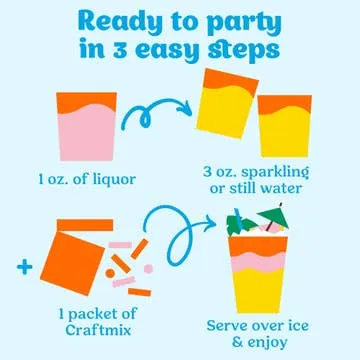 Variety Pack Cocktail Mixers - 12 Servings Multipack