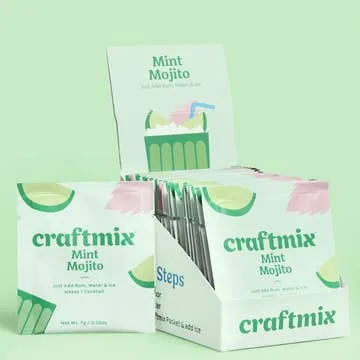 Mint Mojito Cocktail / Mocktail Mixer - 12 Servings Multipack