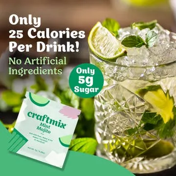 Mint Mojito Cocktail / Mocktail Mixer - 12 Servings Multipack