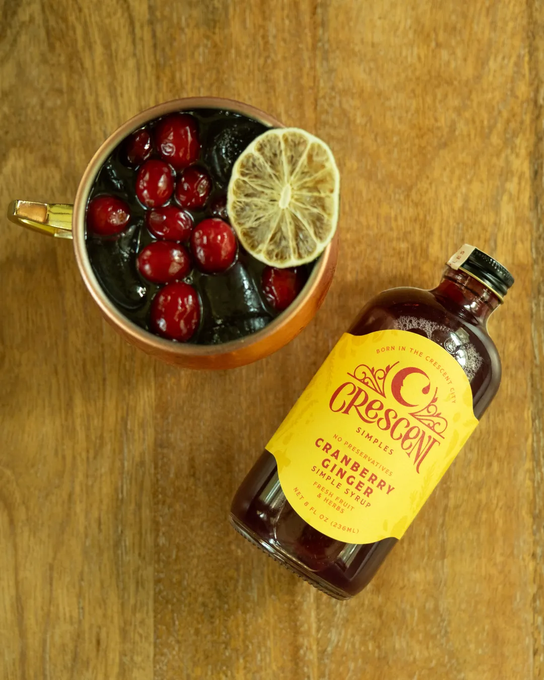Cranberry Ginger Simple Syrup