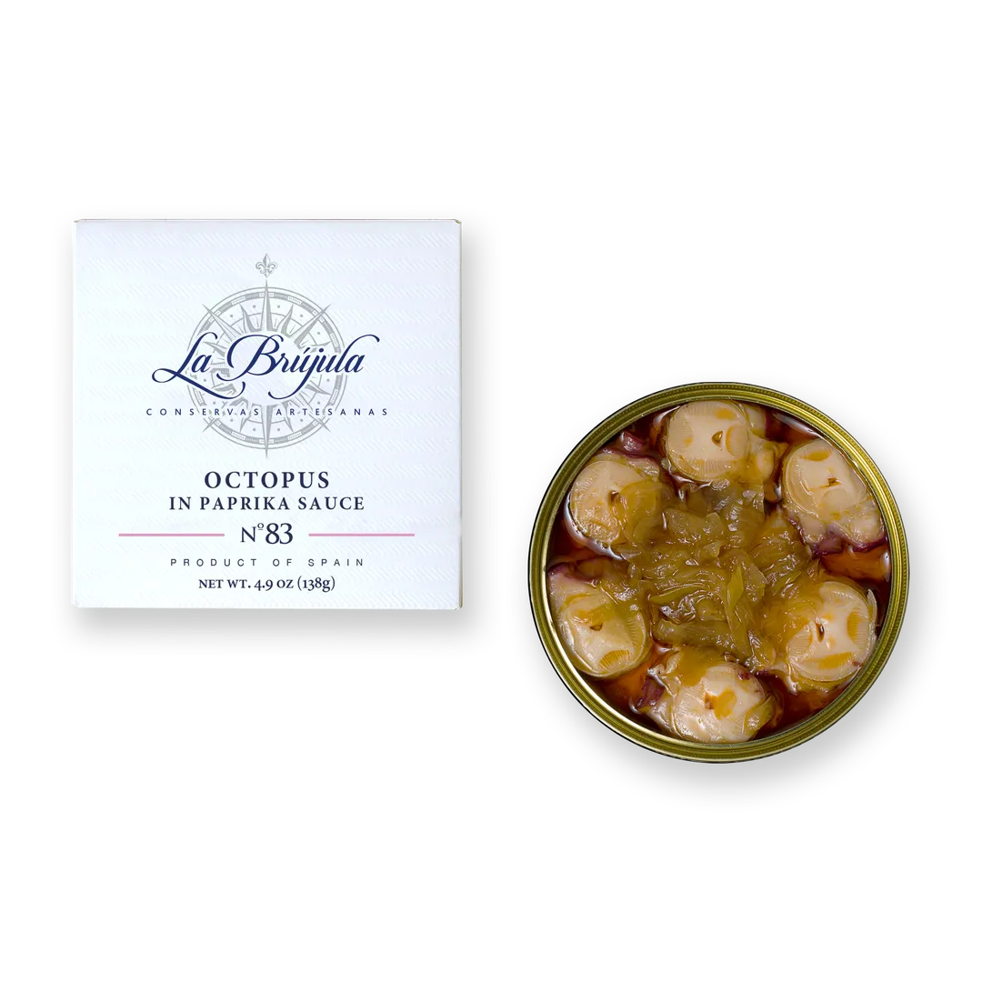La Brujula Octopus in Paprika Sauce - 4.9oz tin