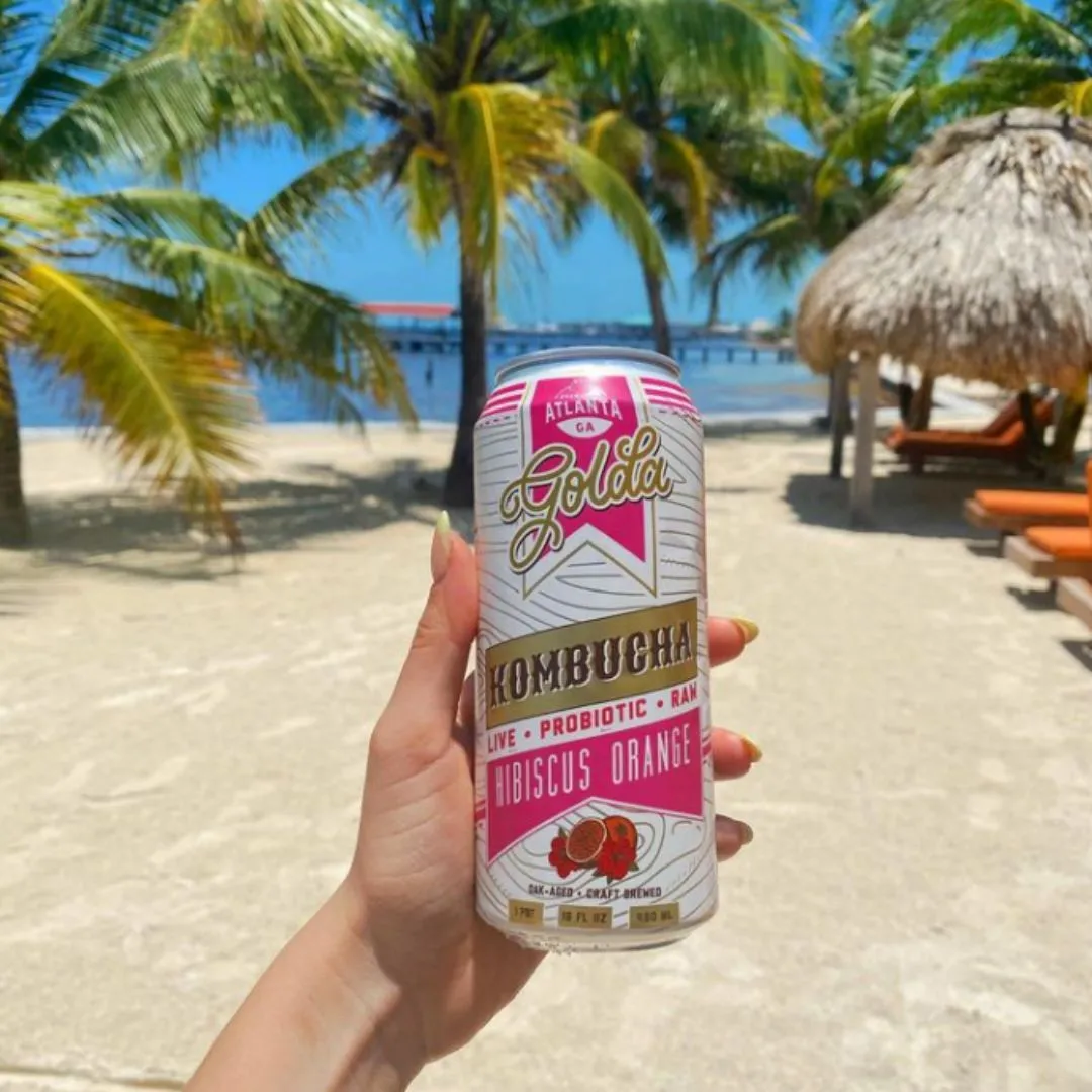 Hibiscus Orange Kombucha