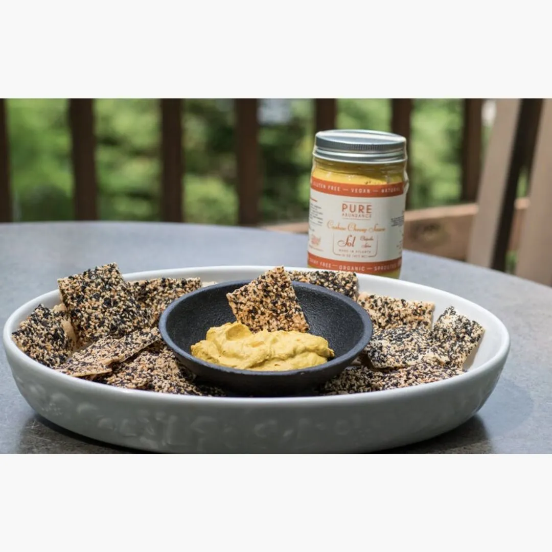Sol Cashew Cheesy Sauce - Vegan - 12 oz Jar