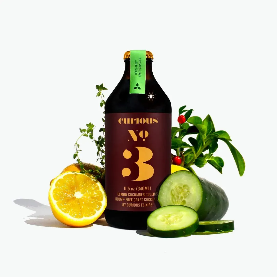 Curious Elixir No. 3 Booze-Free Cocktails (12 bottles)