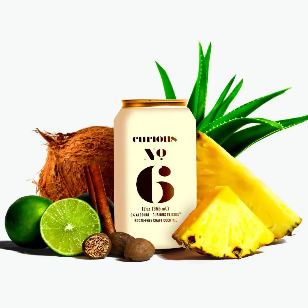 Curious Elixir No. 6 Booze-Free Cocktails (12 cans)
