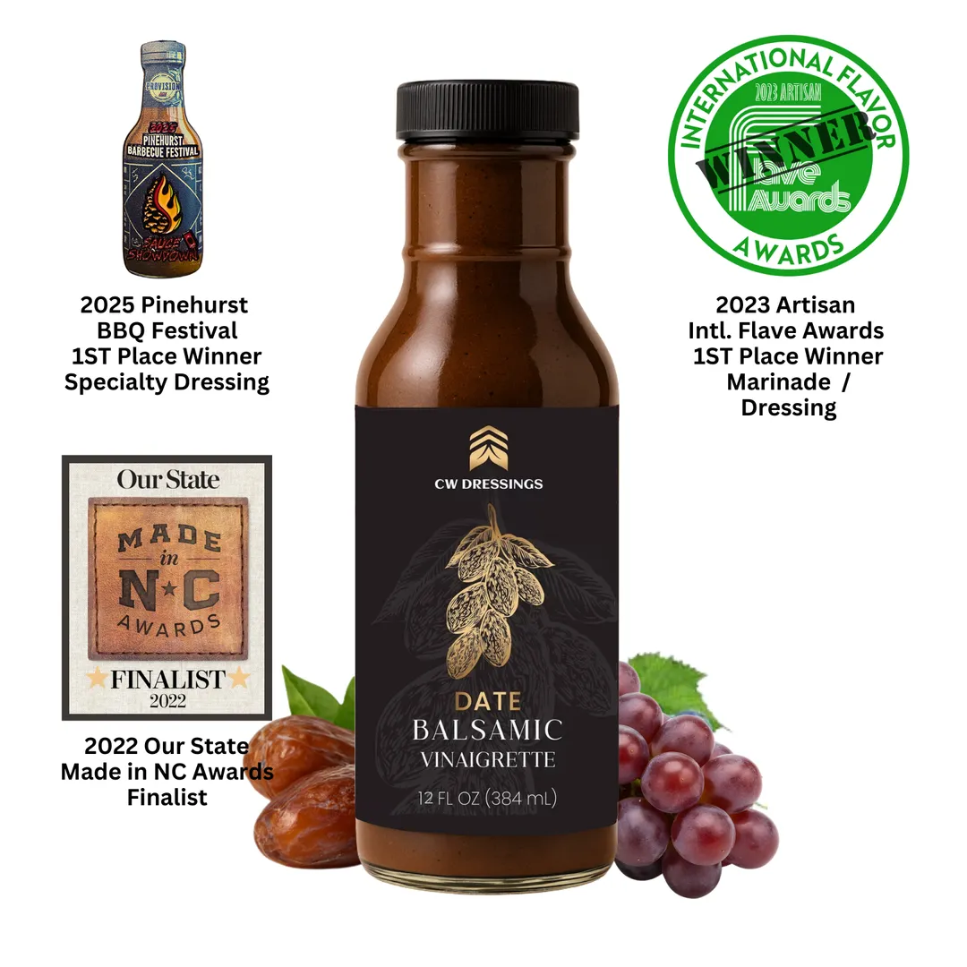 Date Balsamic Vinaigrette Marinade & Salad Dressing