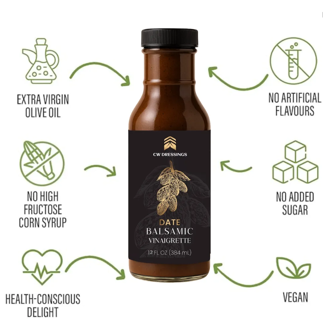 Date Balsamic Vinaigrette Marinade & Salad Dressing