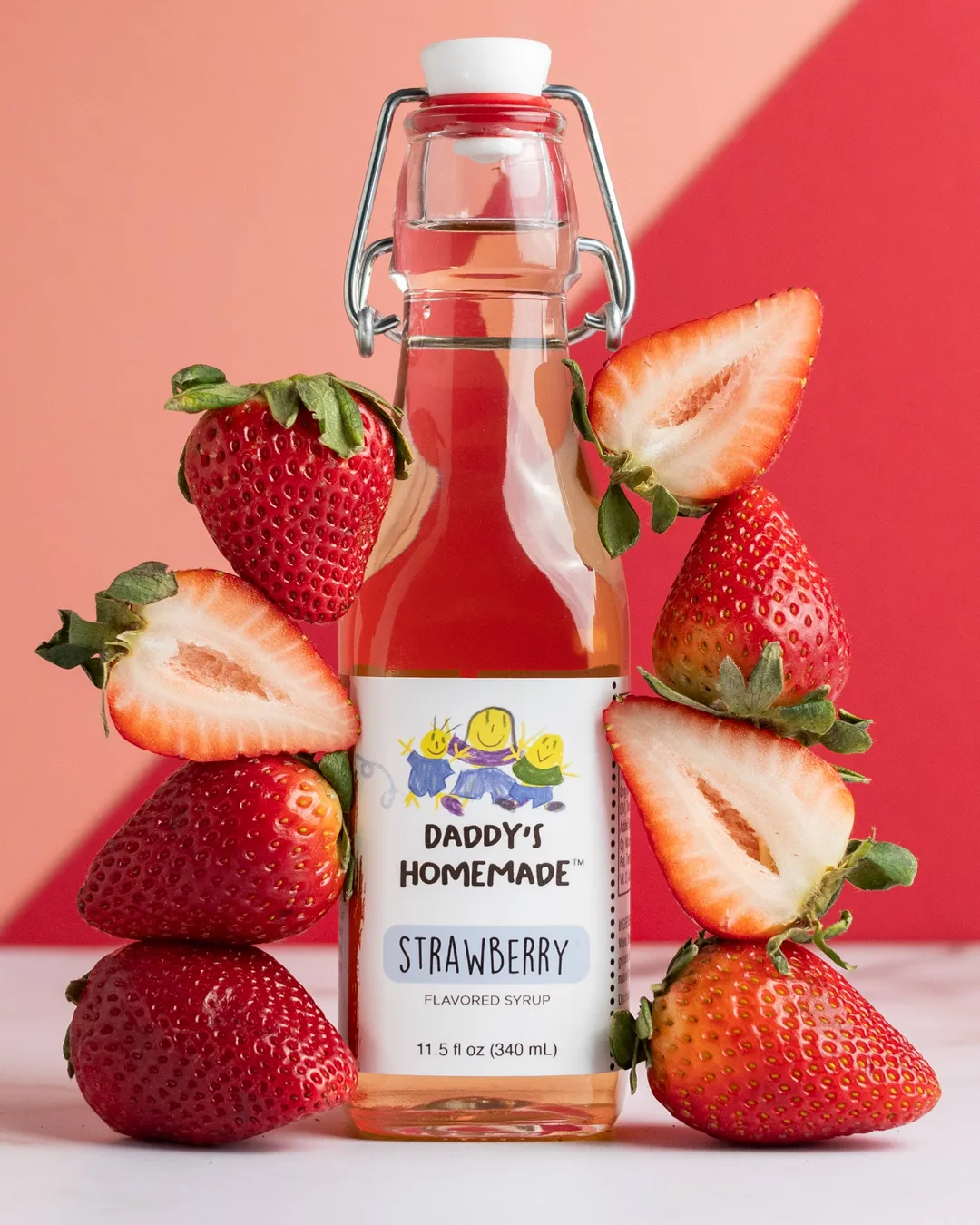 Strawberry Natural Flavored Syrup 11.5oz 