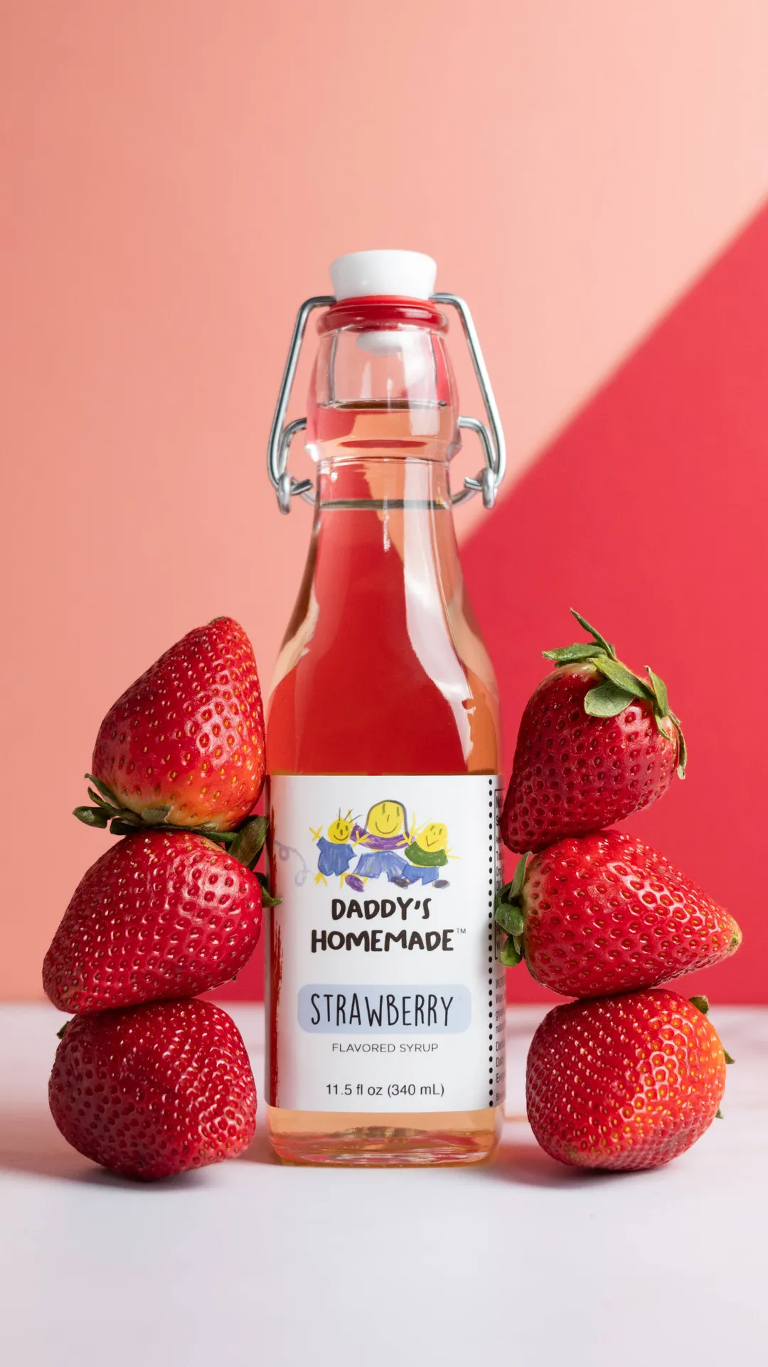 Strawberry Natural Flavored Syrup 11.5oz 