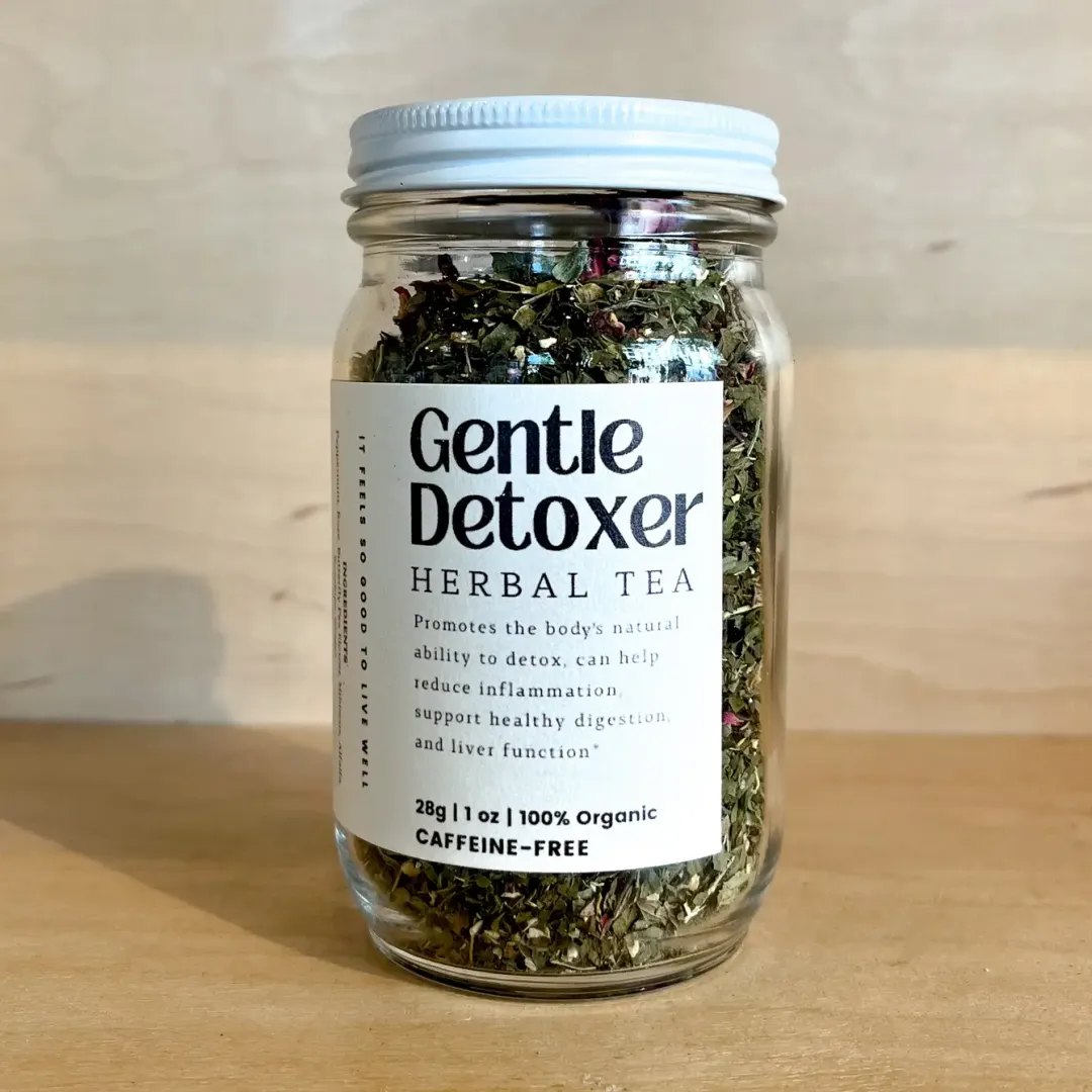 Gentle Detoxer Loose Leaf Herbal Tea | Glass Jar