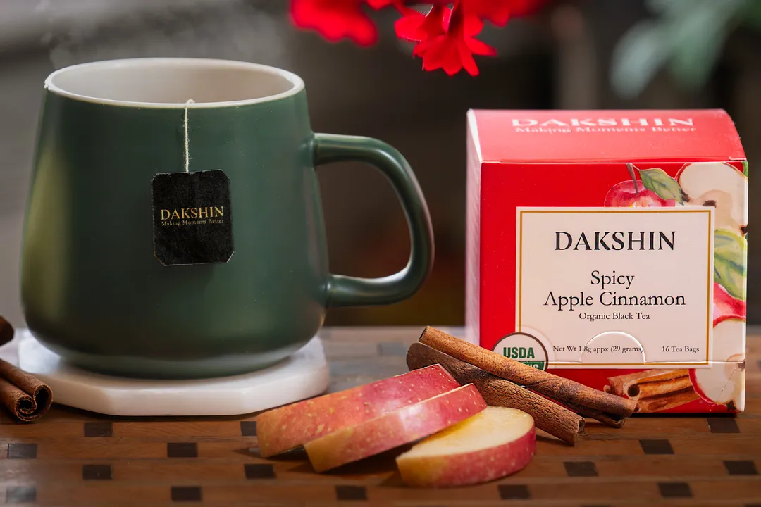Organic Spicy Apple Cinnamon Tea - Cozy by Dakshin