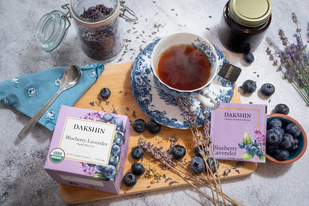 Organic Blueberry Lavender Tea - Antioxidant by Dakshin