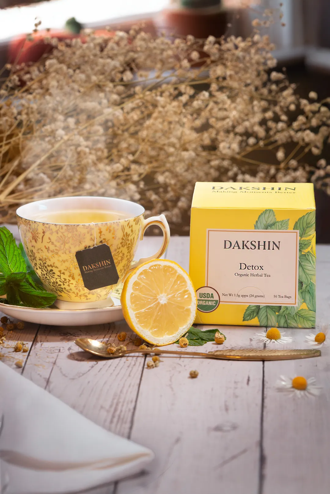 Organic Detox Herbal Tea - Cleanse & Renew by Dakshin