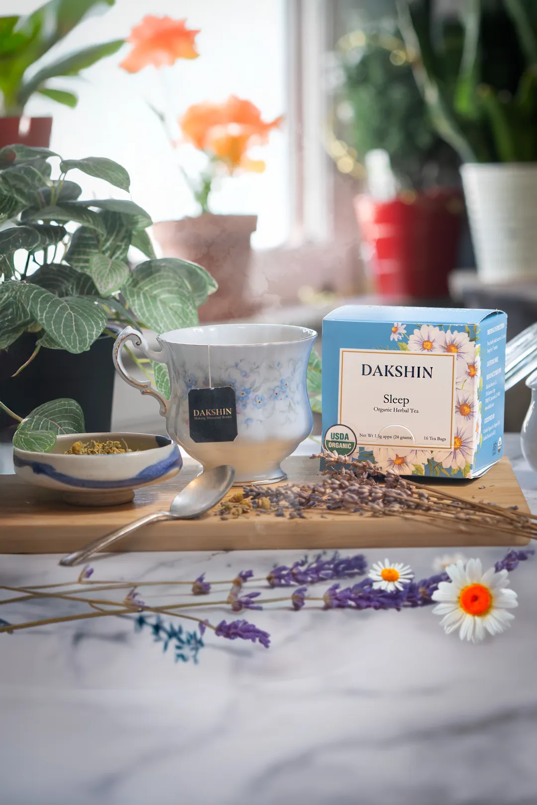 Organic Sleep Herbal Tea - Nighttime Rest by Dakshin