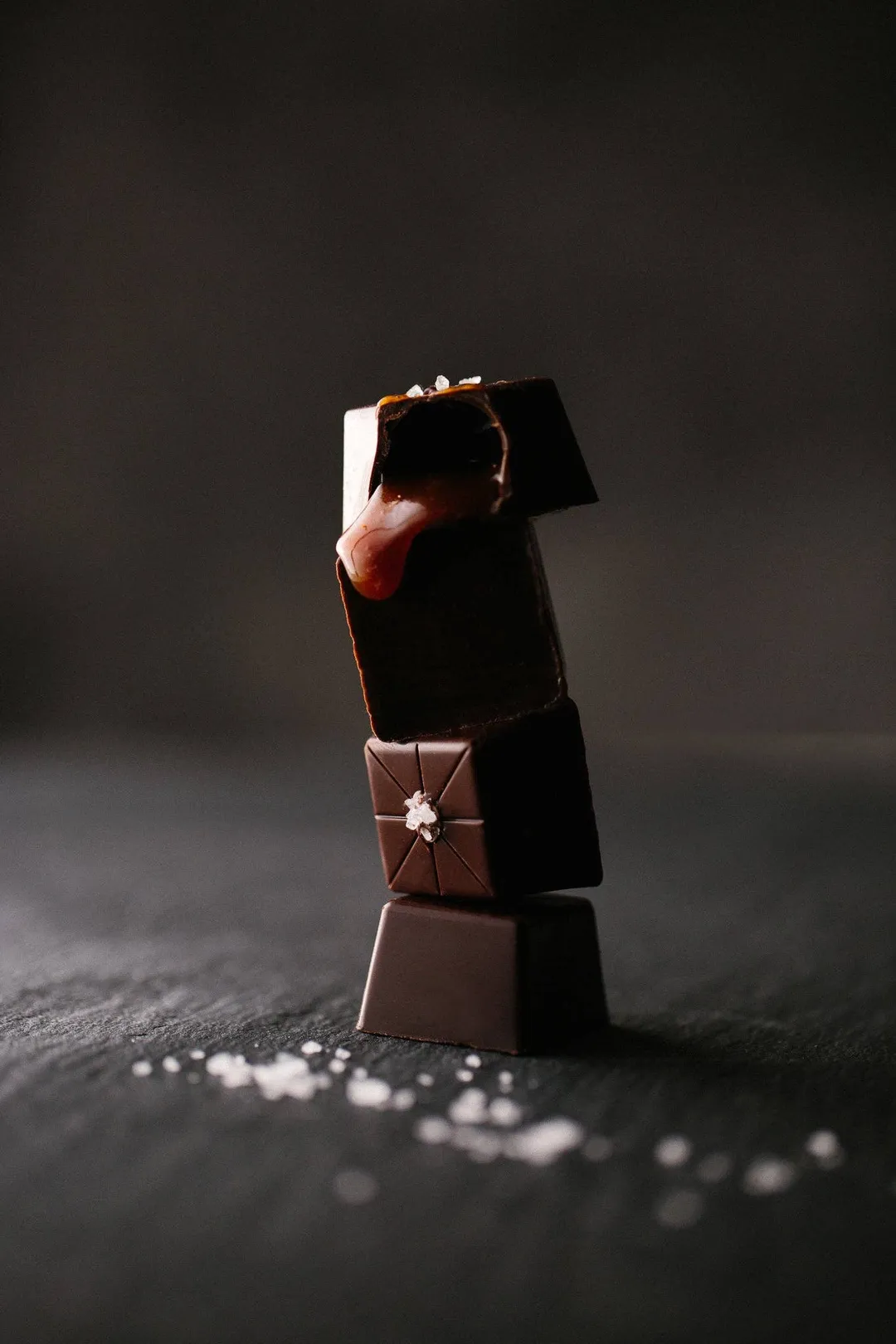 16 Piece Sea Salt Caramel Dark Chocolate Gift Box
