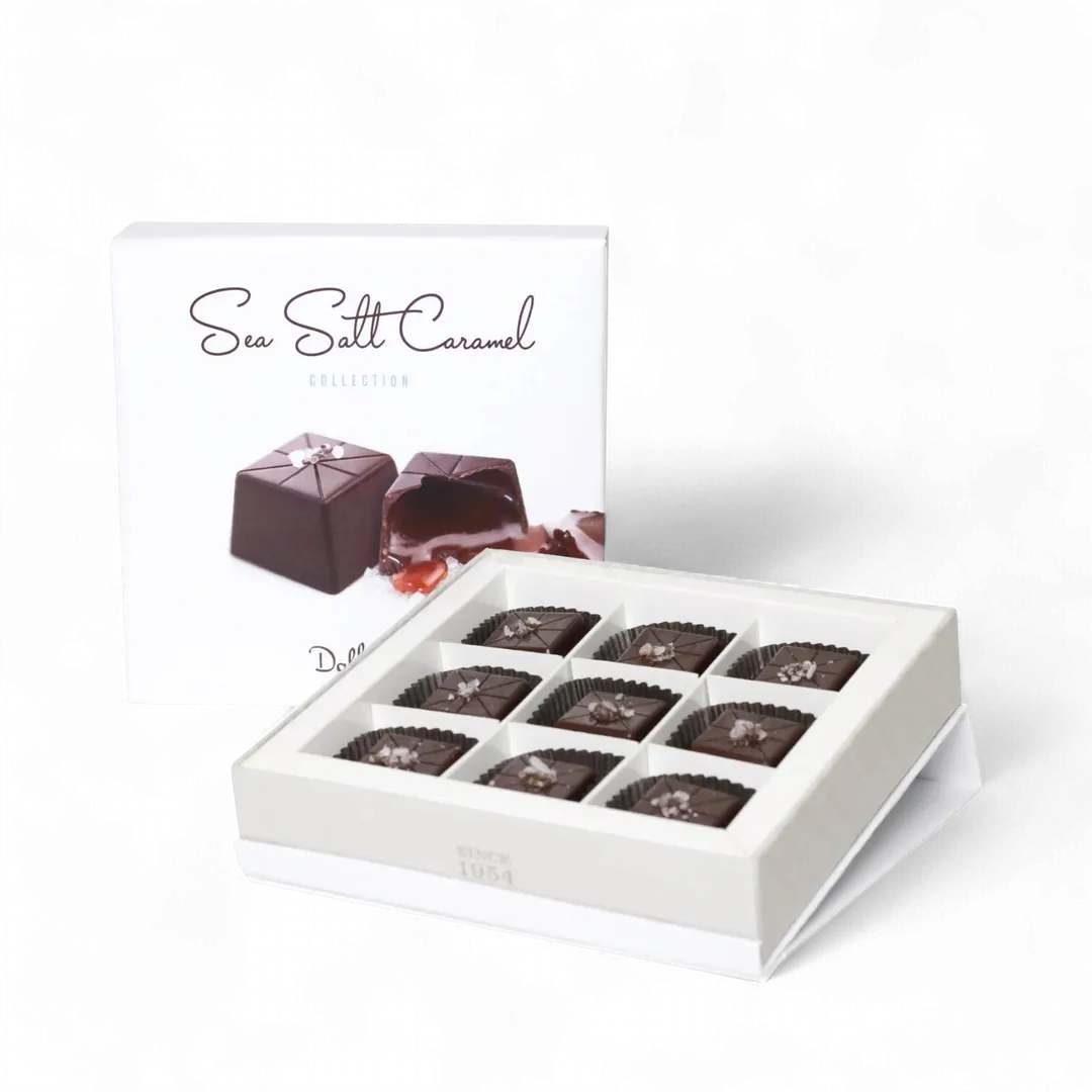 9 Piece Sea Salt Dark Chocolate Gift Box
