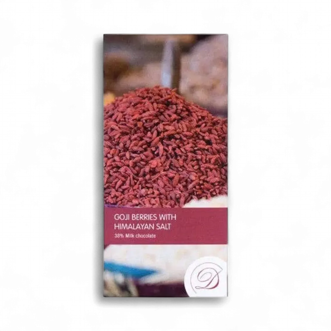 Goji Berry & Pink Himilayan Salt Chocolate Bar