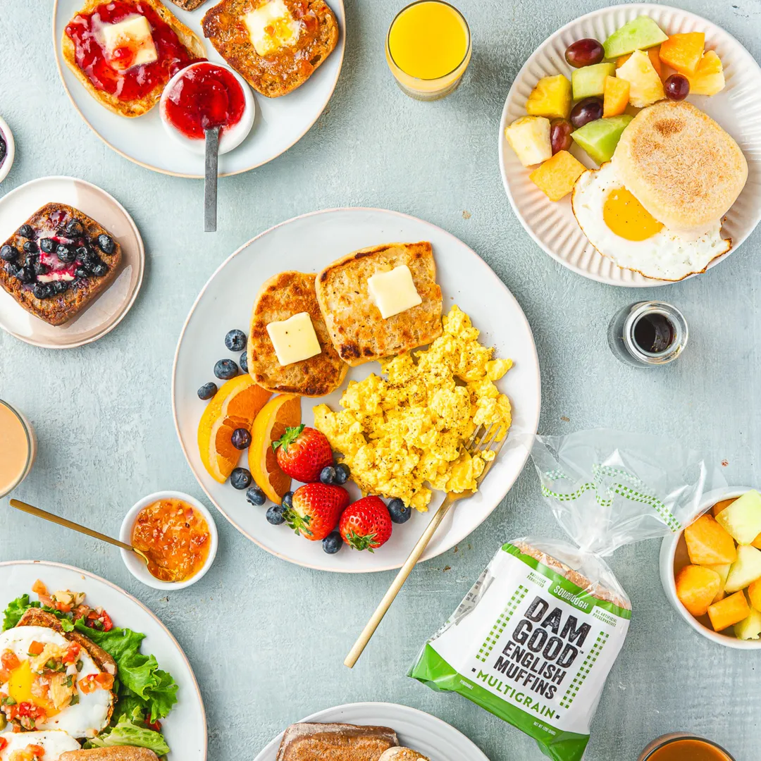 "Multigrain" Sourdough English Muffins