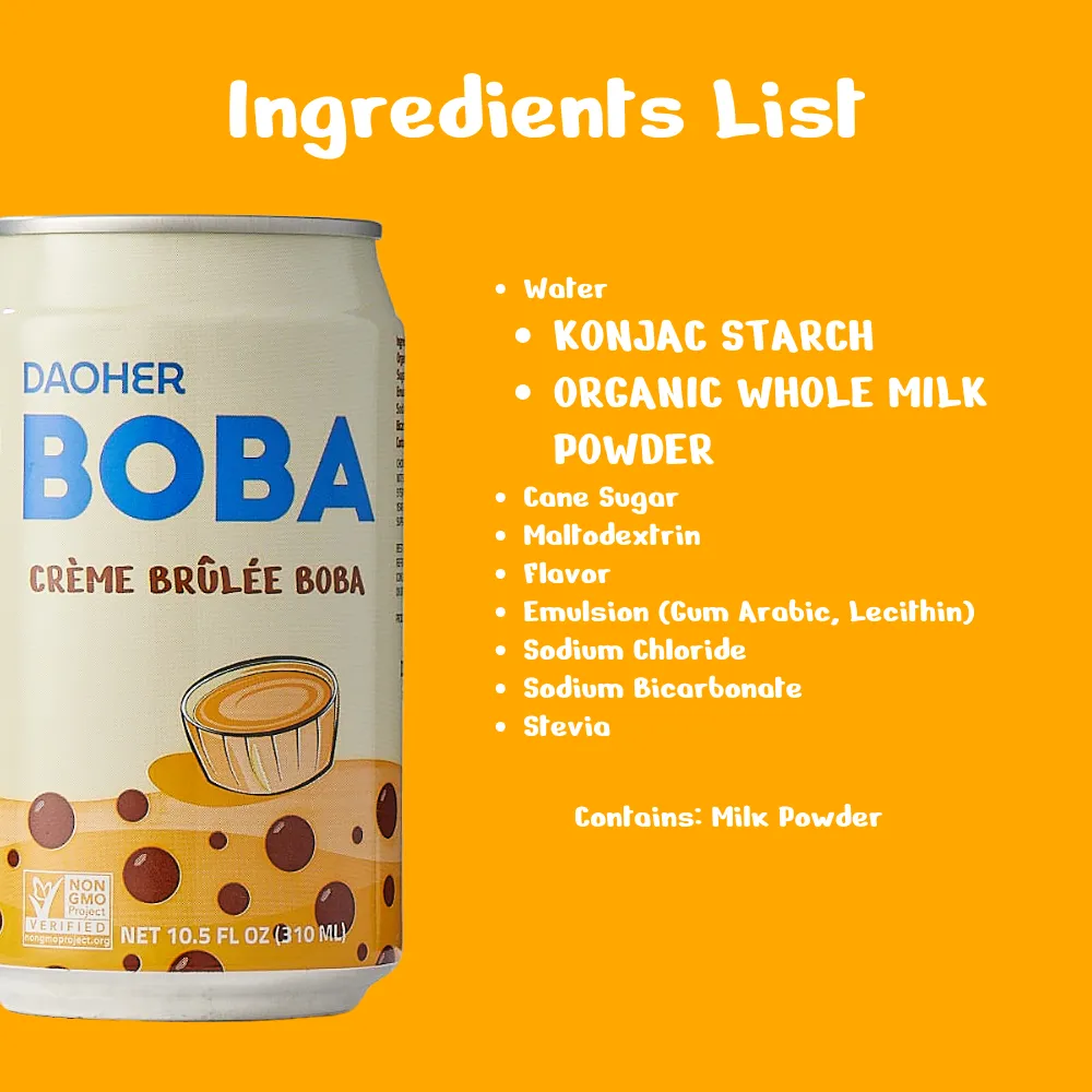 Daoher Crème Brûlée BOBA (limited edition)