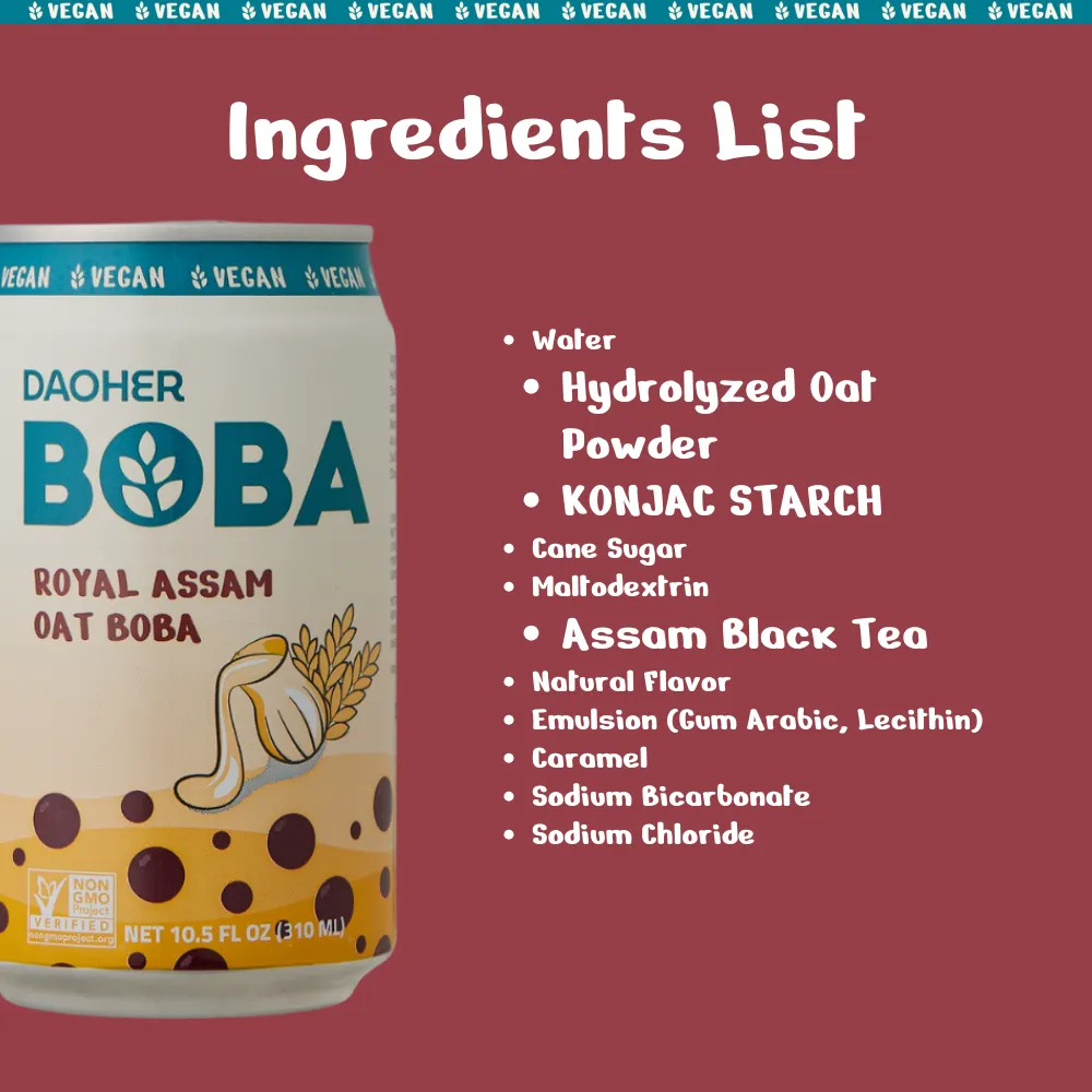 Daoher Royal Assam Oat BOBA (vegan)