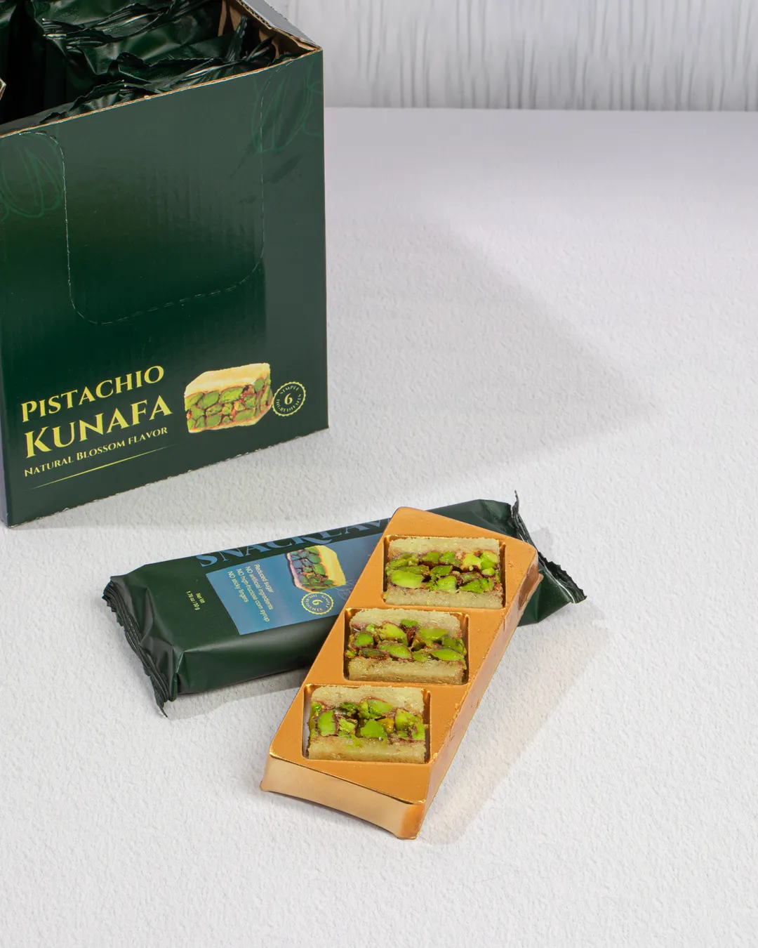 Kunafa Pistachio - Natural Rose Water | 20 Pack