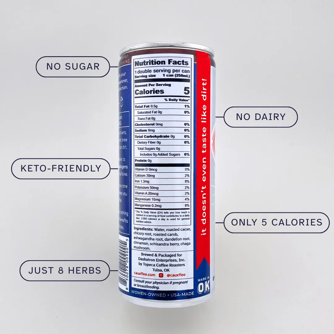 NEW! Cauxffee - adaptogenic caffeine-free coffee alternative