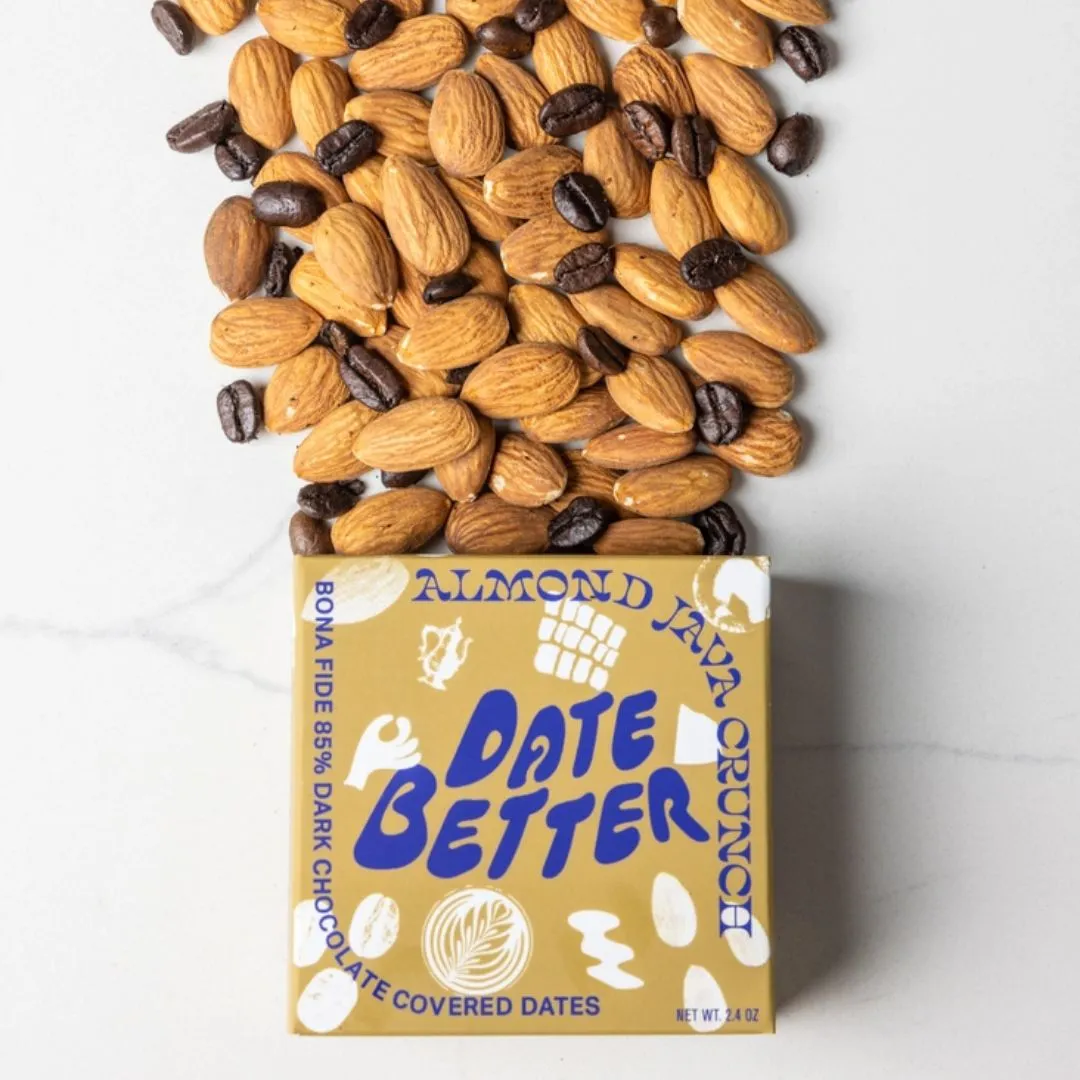 Almond Java Crunch – Chocolate Covered Dates