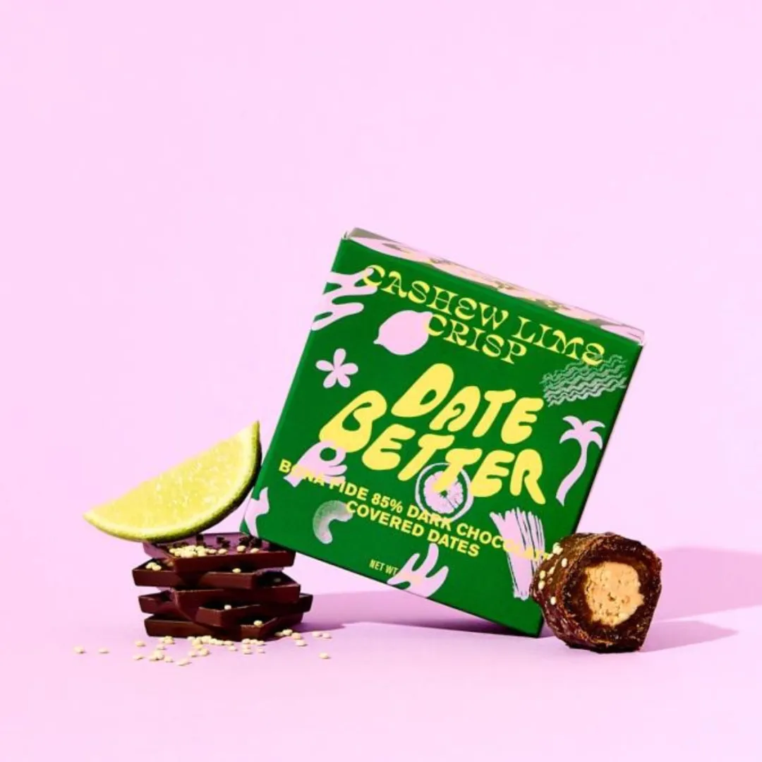 Cashew Lime Crisp – Chocolate Covered Dates