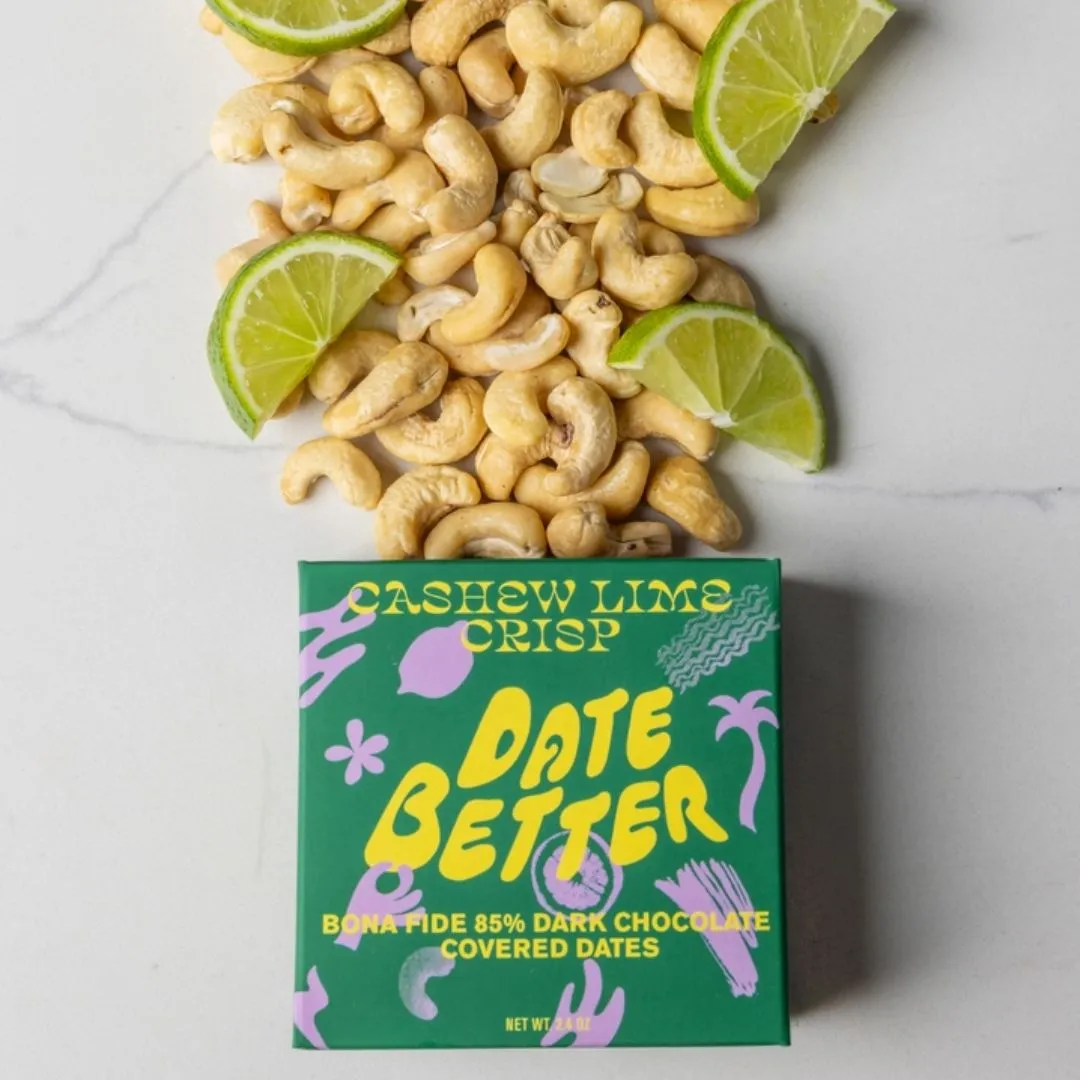 Cashew Lime Crisp – Chocolate Covered Dates