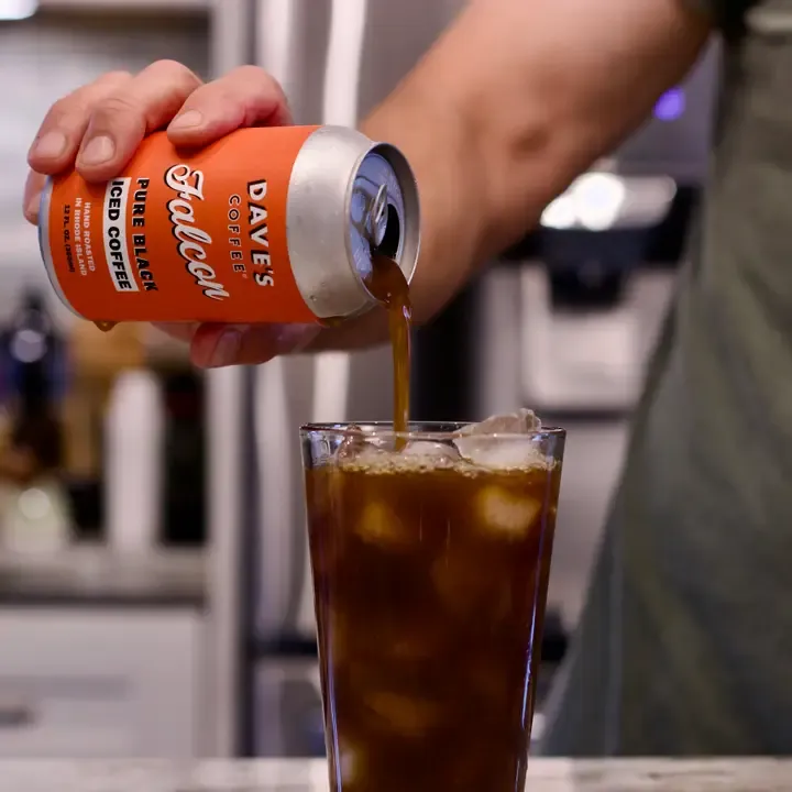 Dave's Coffee Falcon Iced Coffee - RTD - 12 Ounce
