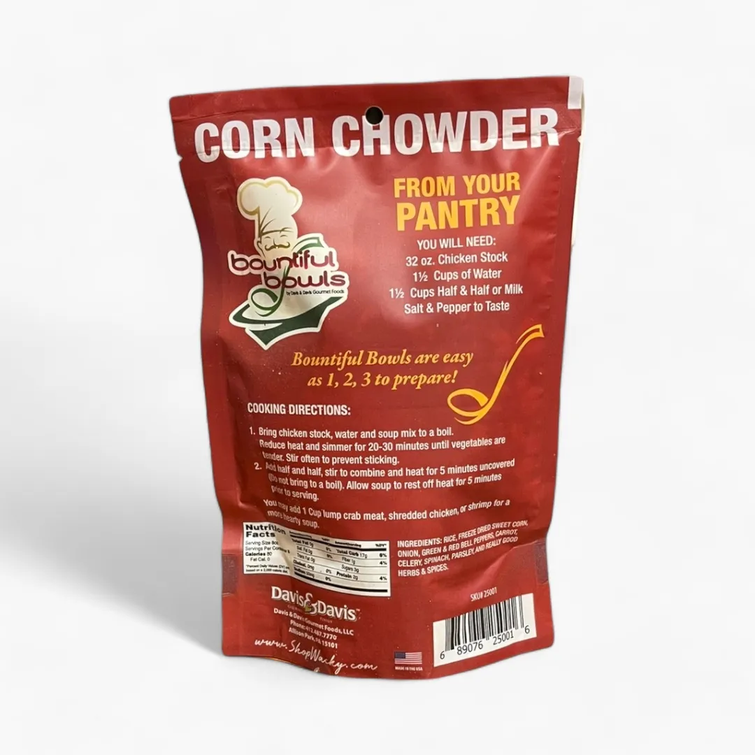 Corn Chowder Bountiful Bowl Soup Mix
