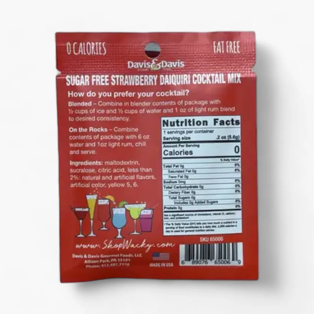 Strawberry Daquiri Zero Sugar Single Serve Craft Cocktail