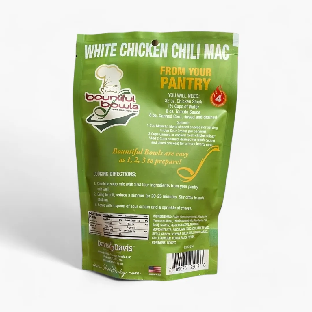 White Chicken Chili Mac Soup Mix