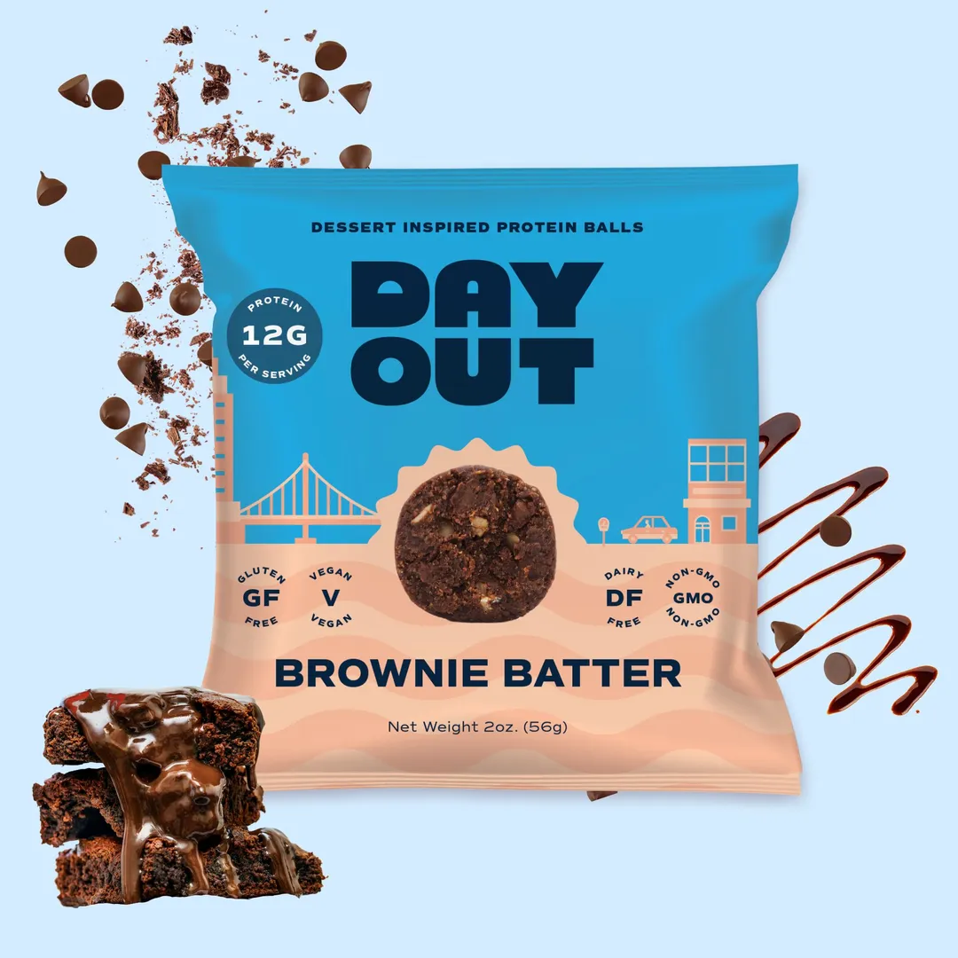 Brownie Batter Protein Balls- Case of 8 Single Serve Packs