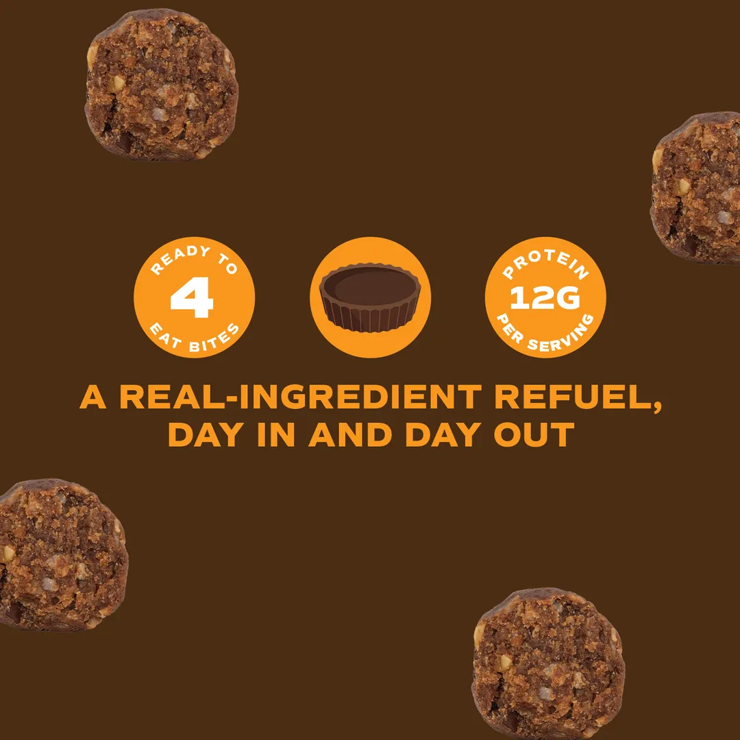 Peanut Butter Cup Protein Balls- Case of 8 Single Serve Pack