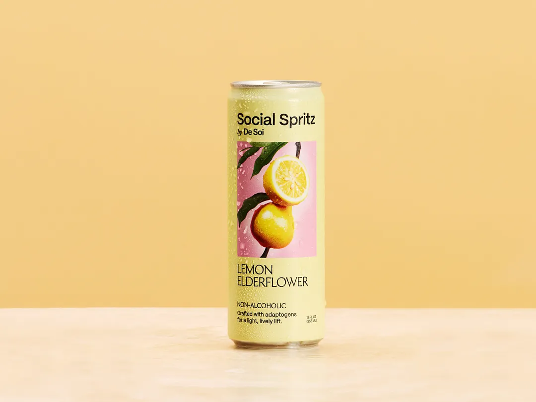 Social Spritz by De Soi - Lemon Elderberry, 12 cans (12oz)