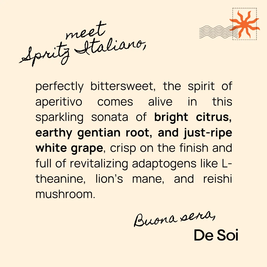De Soi Spritz Italiano, Cans 24-pack (8oz)