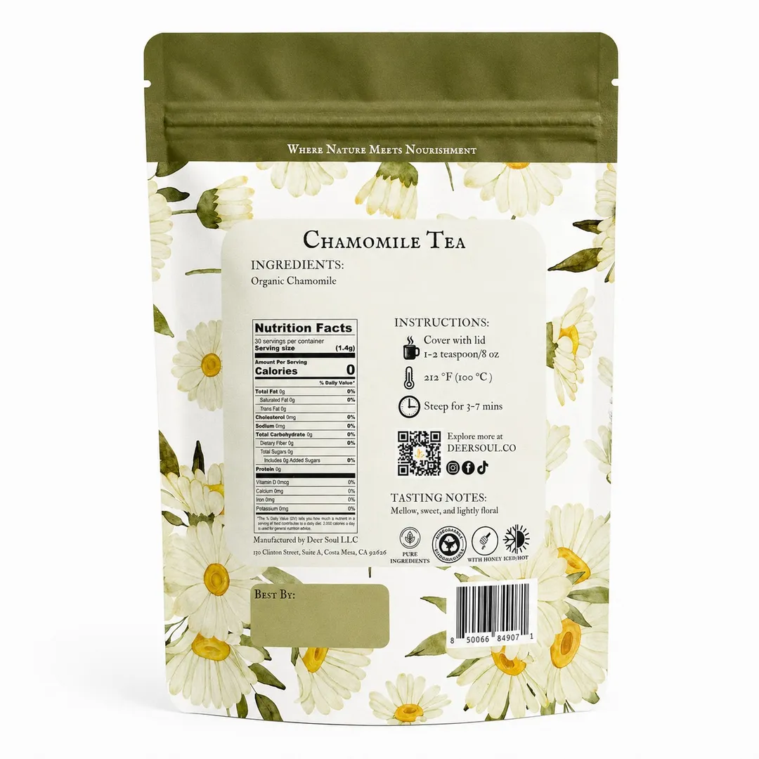 Chamomile — Whole Flower Loose Leaf Herbal Tea (1.5oz)