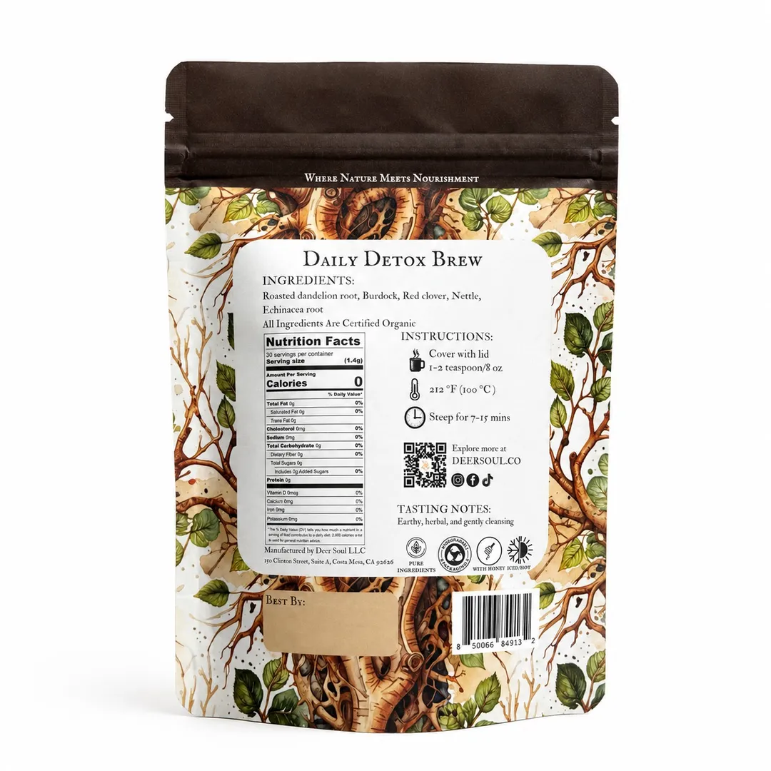 Daily Detox Brew — Dandelion & Burdock Loose Leaf Herbal Tea (1.5oz)