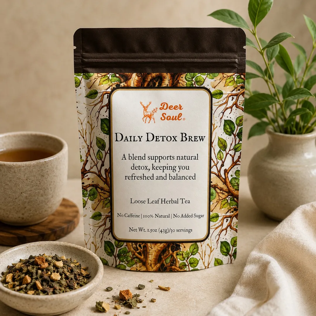 Daily Detox Brew — Dandelion & Burdock Loose Leaf Herbal Tea (1.5oz)