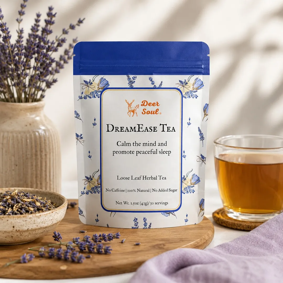 DreamEase — Chamomile & Lavender Bedtime Herbal Tea (1.5oz)